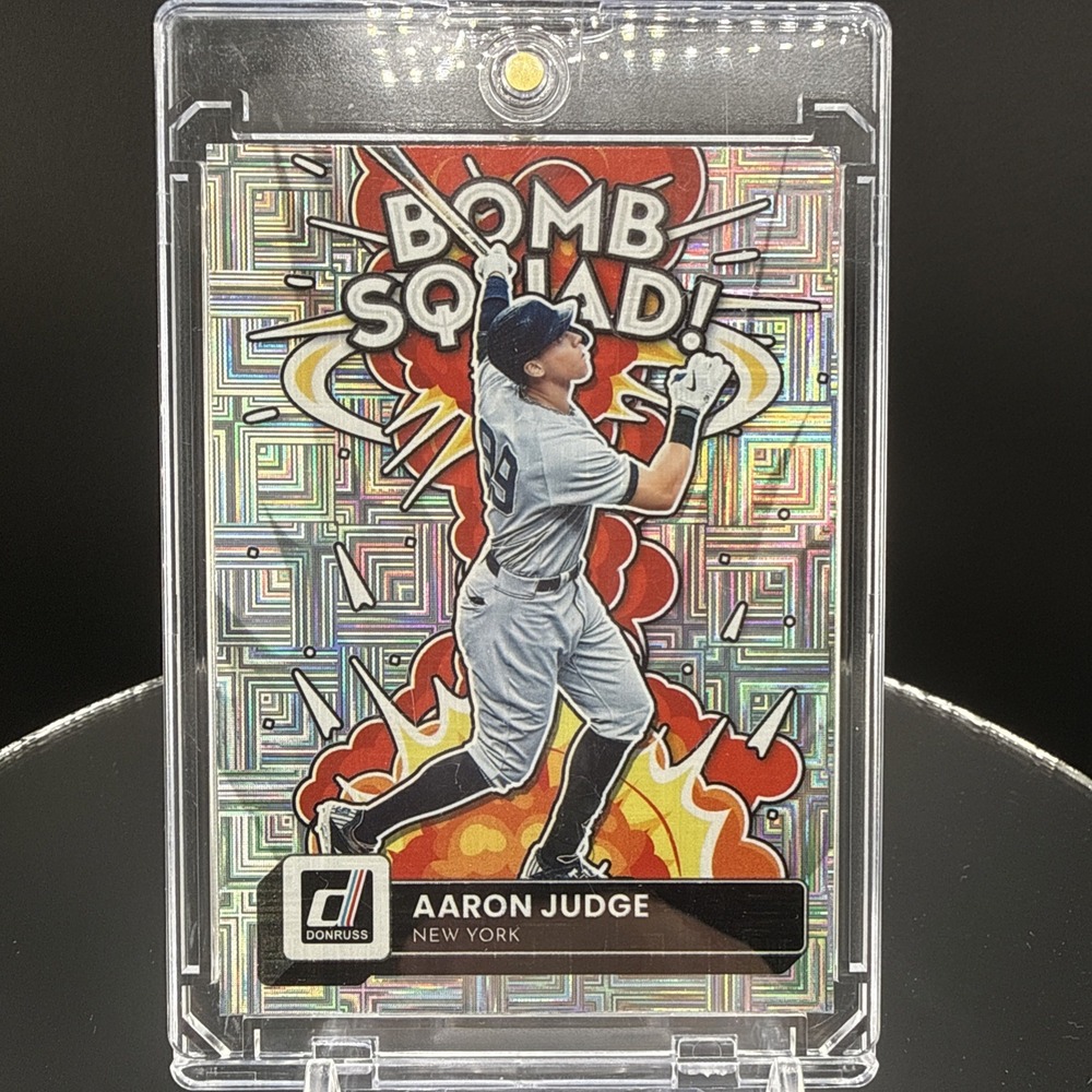 2022 Aaron Judge Siver Mojo Refractor Bomb Squad Donruss Yankees Panini
